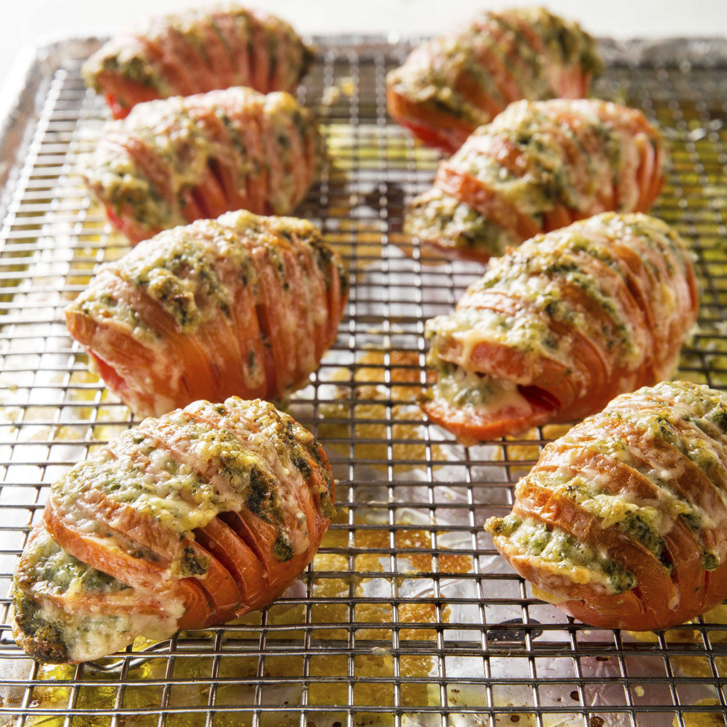 Food Column ATK Hasselback Tomatoes